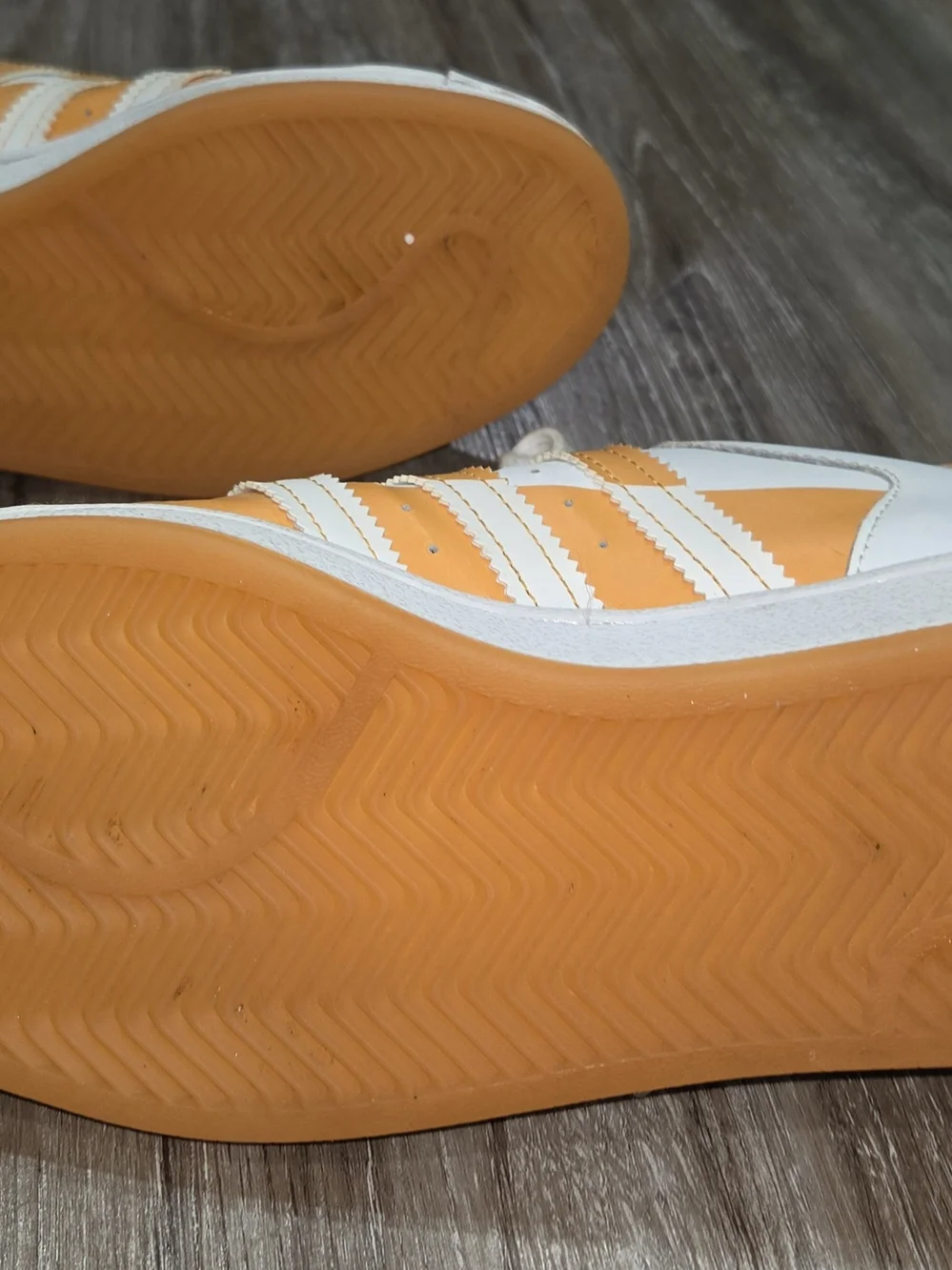 adidas White & Orange Low-Top Sneakers
